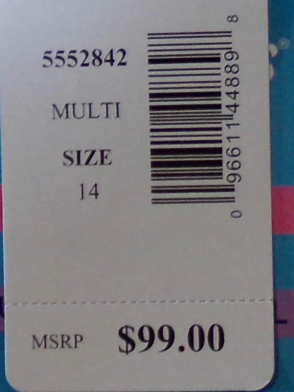SOLD Swim Solutions Multi Off Shoulder With or W/O Straps 1 PC,Elastic Neck Sz14 - Picture 13 of 13